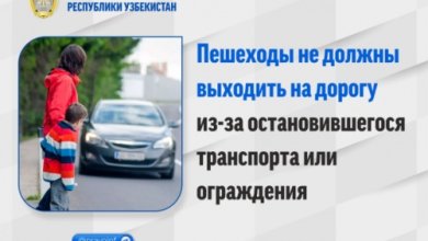 Photo of Минюст Узбекистана напомнил пешеходам о правилах перехода через дорогу