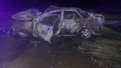 Photo of В Наманганской области автомобиль вылетел на обочину и сгорел вместе с водителем
